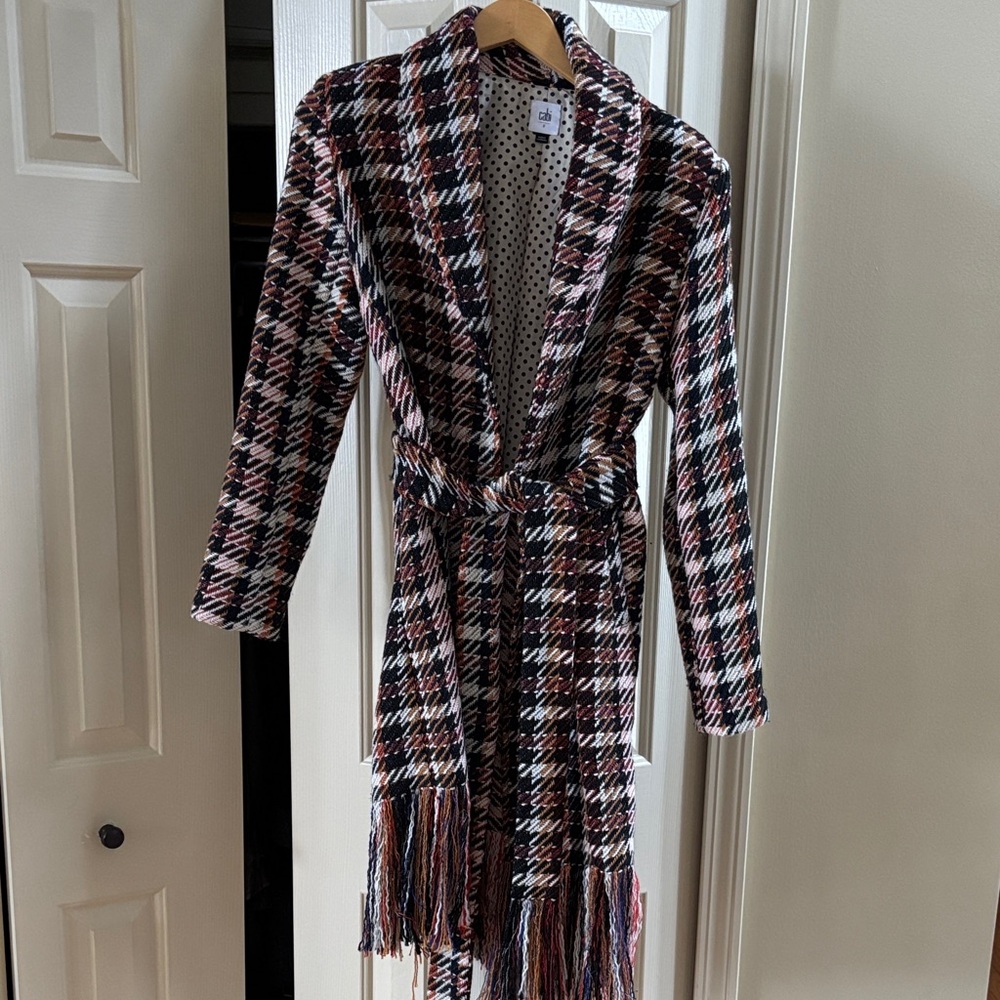 CAbi Regency Polka Dot Lined Coat
